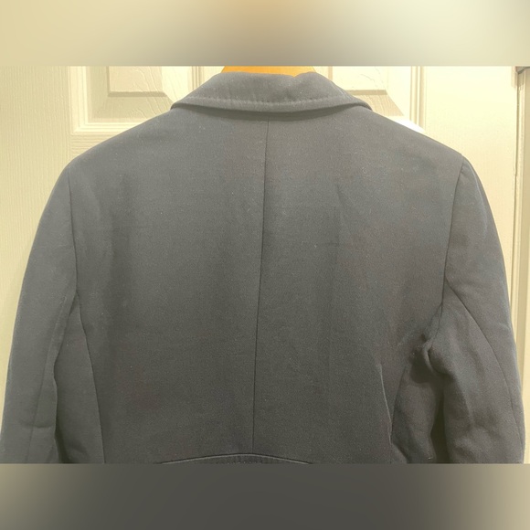 Talbots Navy Blue Blazer Jacket w/ Crest Preppy Equestrian Size 12 Kate Fit - Picture 10 of 14